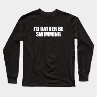 Swimming Long Sleeve T-Shirt